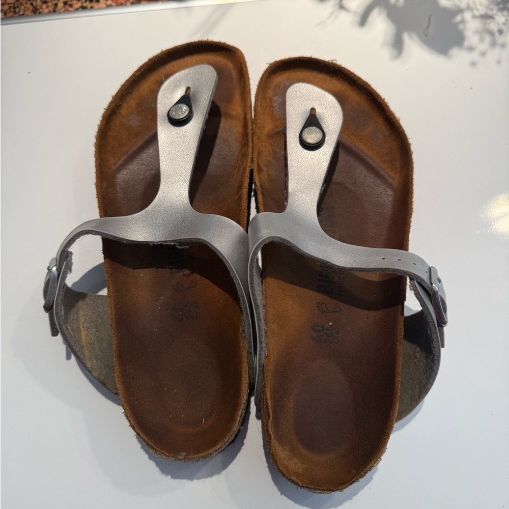 Brown and Gray Authentic Birkenstocks